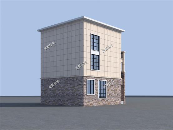 9X8米普通農村三層樓房設計圖，平屋頂還帶露臺