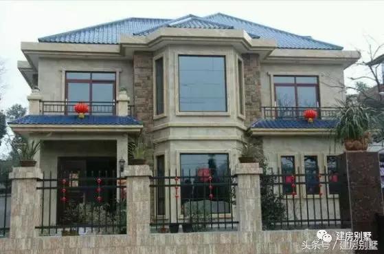 曬曬農村自建的二層小洋樓，比效果圖還好看，附戶型平面圖