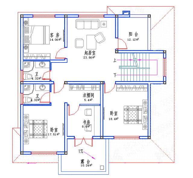 150㎡帶地下室三層別墅全套設計方案圖，功能齊全