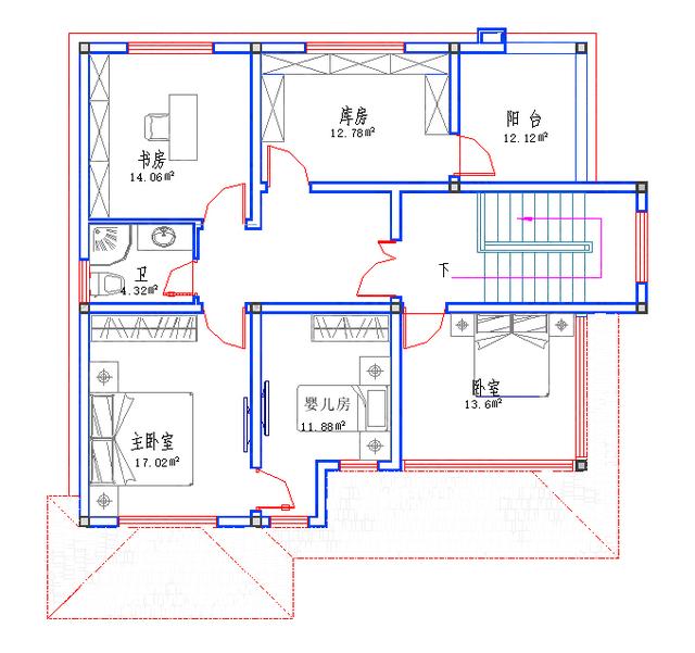 150㎡帶地下室三層別墅全套設計方案圖，功能齊全