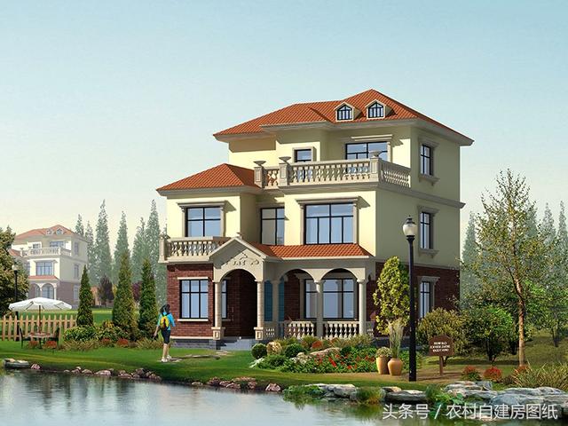 5款開間10米內(nèi)的三層樓房設(shè)計方案，造價不高還有面子