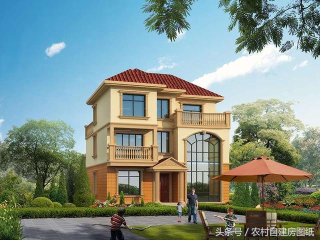 5款開間10米內(nèi)的三層樓房設(shè)計方案，造價不高還有面子