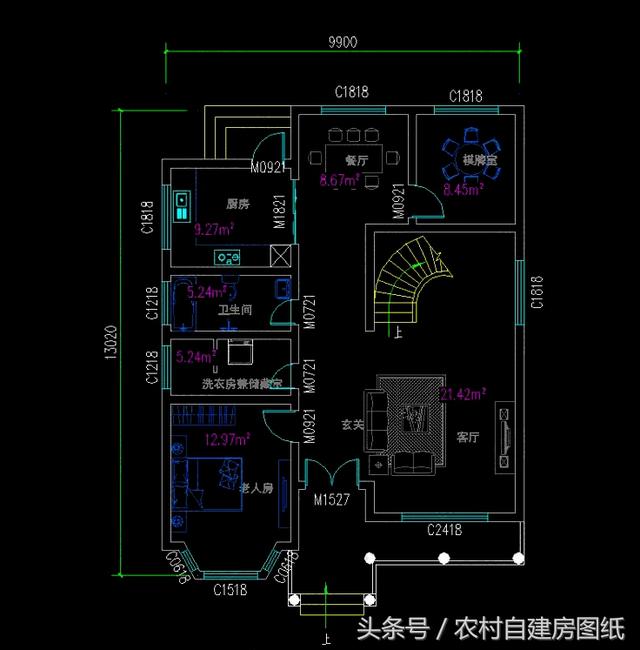5款開間10米內(nèi)的三層樓房設(shè)計方案，造價不高還有面子