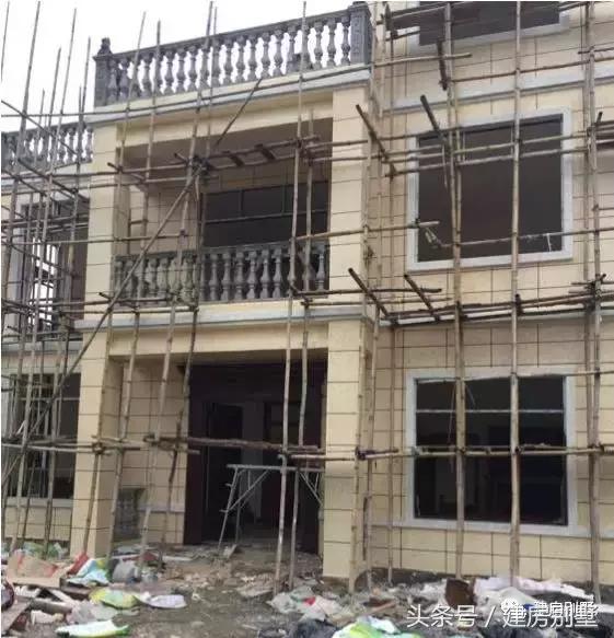 農(nóng)村自建房外裝選用真石漆，既省事又省錢，曬曬建房過程