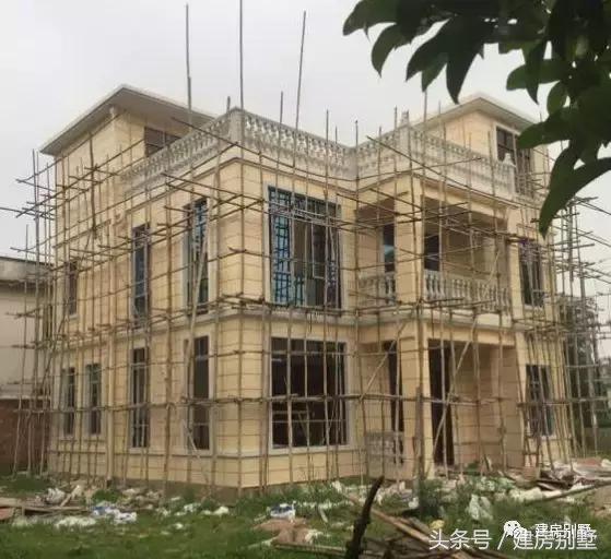 農(nóng)村自建房外裝選用真石漆，既省事又省錢，曬曬建房過程