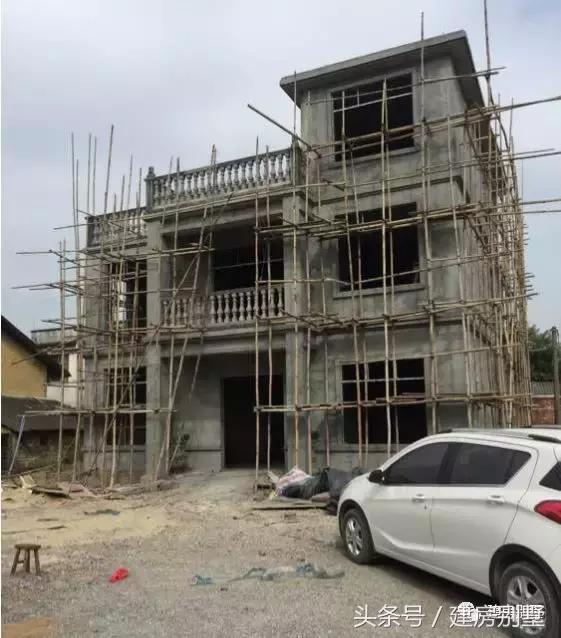 農(nóng)村自建房外裝選用真石漆，既省事又省錢，曬曬建房過程