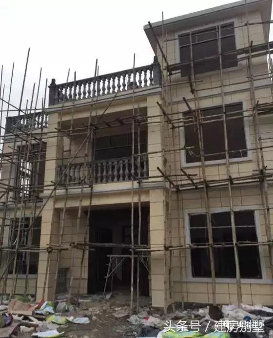 農(nóng)村自建房外裝選用真石漆，既省事又省錢，曬曬建房過程