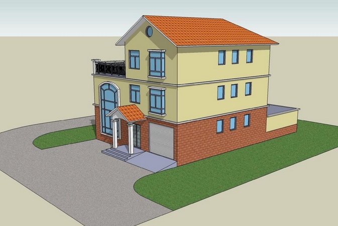 三層帶院子鄉村別墅，建房不能錯過的經典戶型！