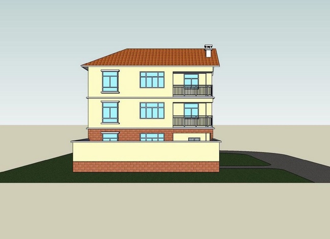 三層帶院子鄉村別墅，建房不能錯過的經典戶型！