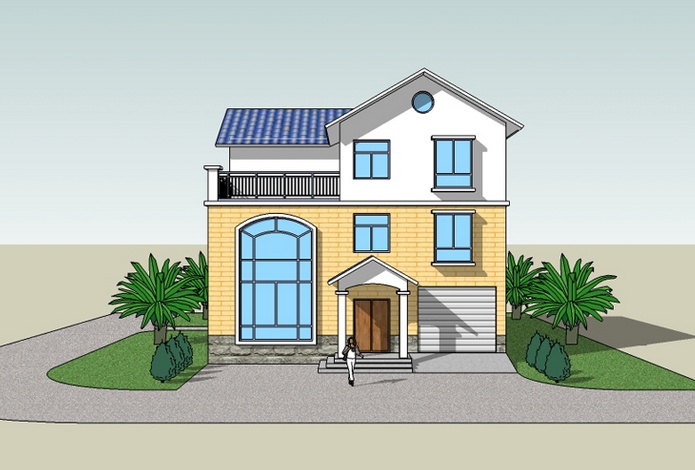 三層帶院子鄉村別墅，建房不能錯過的經典戶型！