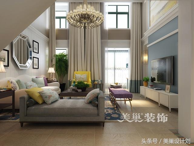 駐馬店380平美式別墅裝修案例 這樣的效果是在拉仇恨么！