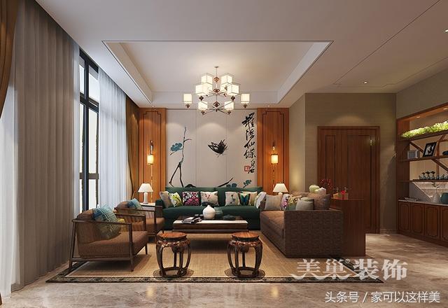 鄭州新中式風格，300平別墅還是中國風看起來更大氣美觀！