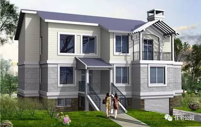 農(nóng)村自建別墅15X13米，靚麗外觀、半地下室設(shè)計！