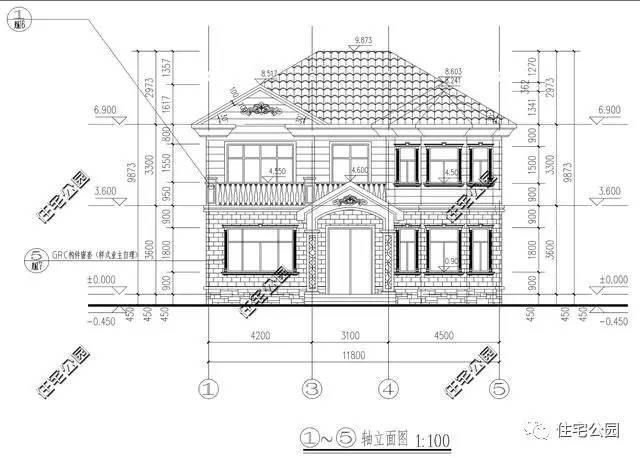 自建12X12米方正2層別墅，布局實(shí)用多臥室，適合農(nóng)村！