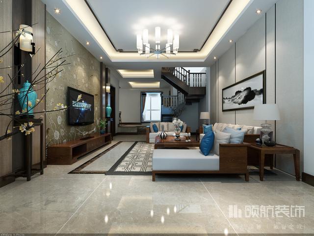 新中式裝修風格的別墅，豪華不張揚低調有內涵，把爸媽接來一起住！