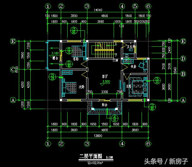 三層13.8×8.10農村自建房！