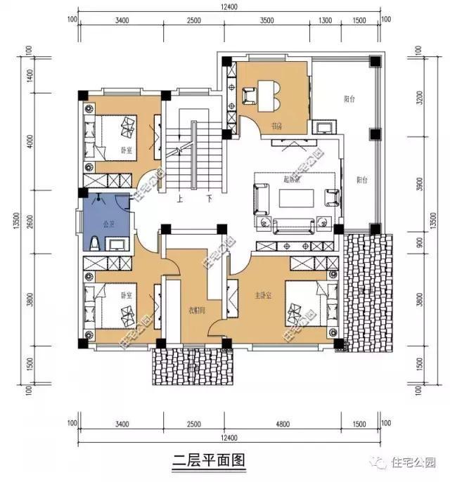 12X13米農村別墅設計，造價25萬，實用！