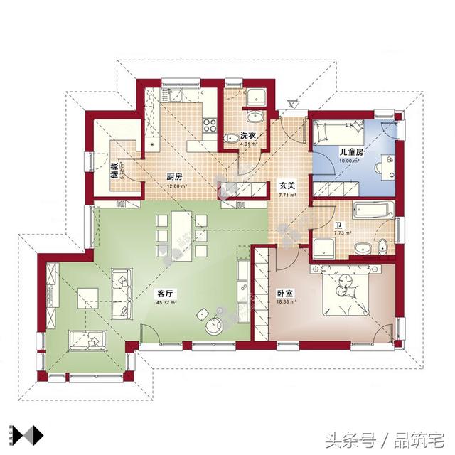5套一層自建平房戶型圖，有20萬就能隨便挑著建