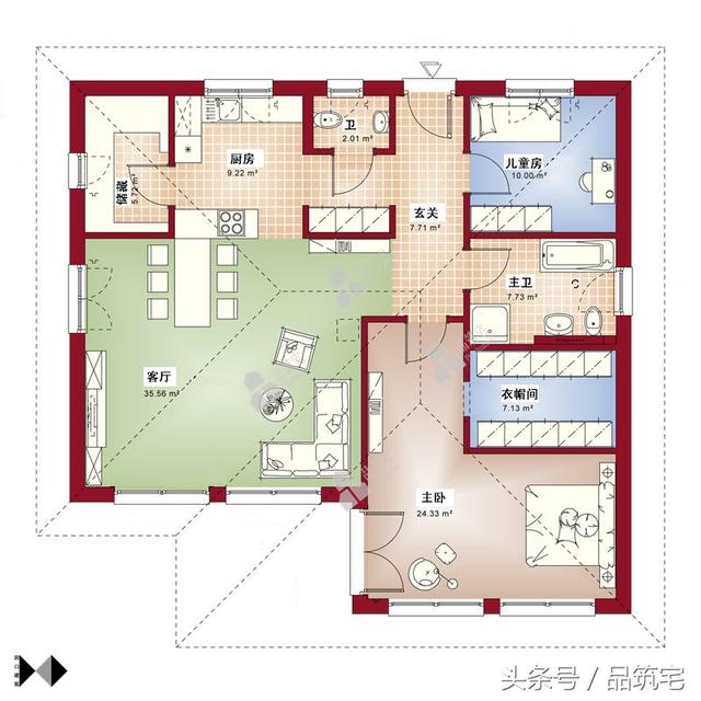5套一層自建平房戶型圖，有20萬就能隨便挑著建