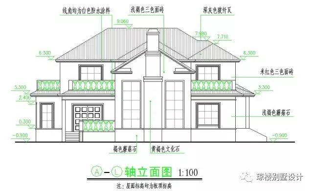 二層美式帶煙筒造型漂亮的別墅戶型方案，喜歡的才是最好的