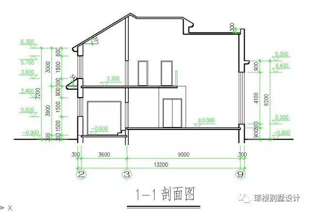 二層美式帶煙筒造型漂亮的別墅戶型方案，喜歡的才是最好的
