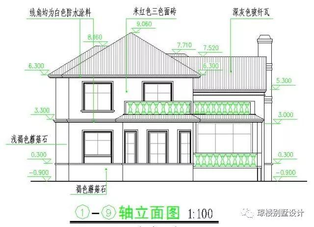 二層美式帶煙筒造型漂亮的別墅戶型方案，喜歡的才是最好的