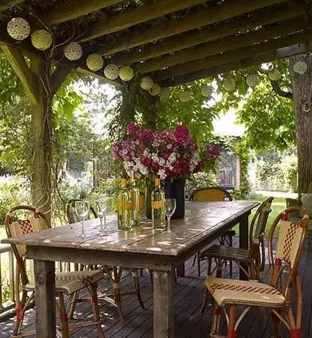 17x23m花瓣形雙拼別墅，帶戶外餐廳