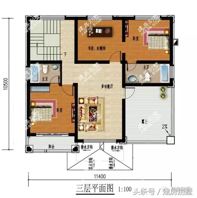 做夢(mèng)都想要建的2棟別墅戶型圖，住進(jìn)去每天都會(huì)開心