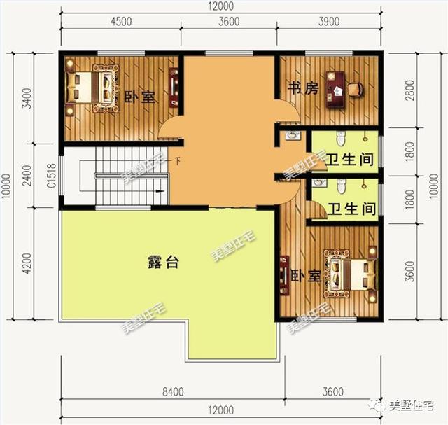 10款面寬12米的農(nóng)村別墅設(shè)計(jì)方案圖，看過(guò)的都狂點(diǎn)贊