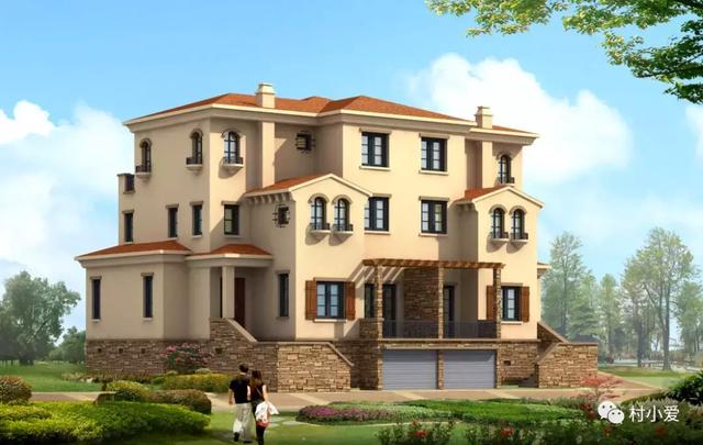 兄弟倆回家鄉自建雙拼別墅，有車庫有庭院，看完不信你不贊