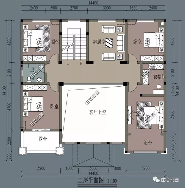 14x14米歐式別墅圖，美好的農村生活自此開始