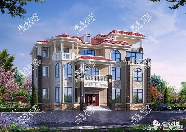 10款比較流行的農(nóng)村住宅效果圖，一二三層都有