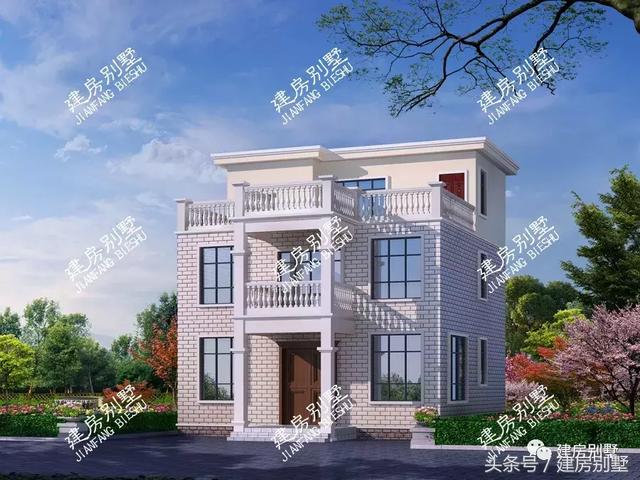 10款比較流行的農(nóng)村住宅效果圖，一二三層都有