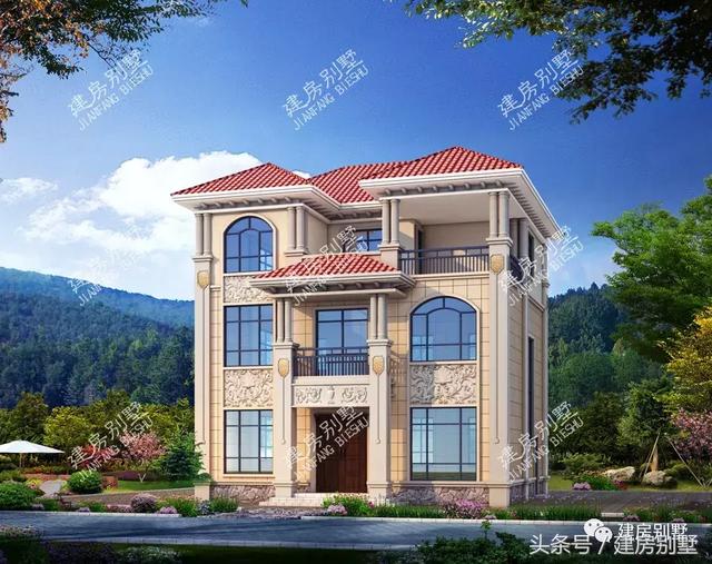 10款比較流行的農(nóng)村住宅效果圖，一二三層都有