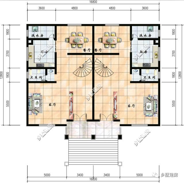 南方農(nóng)村兄弟倆雙拼別墅這樣建，遠(yuǎn)離地面不怕潮，美觀還實(shí)用！