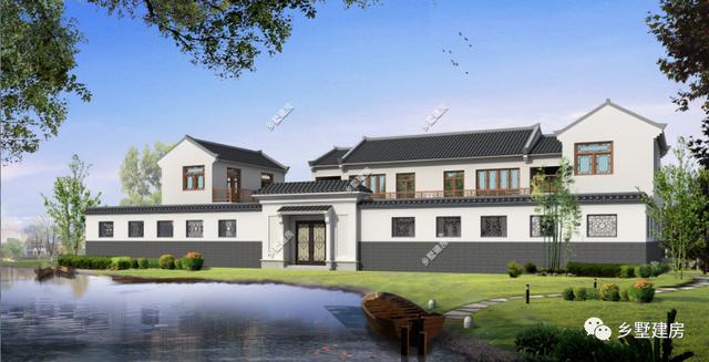 農村自建二層四合院別墅，需要多少錢？看完這套圖紙借錢都得建