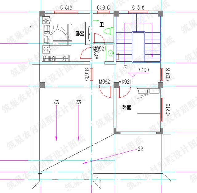 9×12米2廳6室三層簡約易施工農村自建房全套設計施工圖