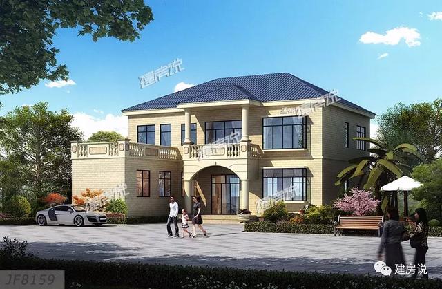 120平米的二層高端別墅設計，戶型經典、實用！