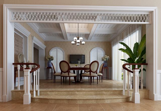 一進屋被旋轉樓梯吸引了，鄭州330平別墅真是太美啦！