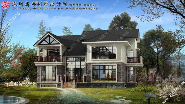 鄉村別墅效果圖大全！