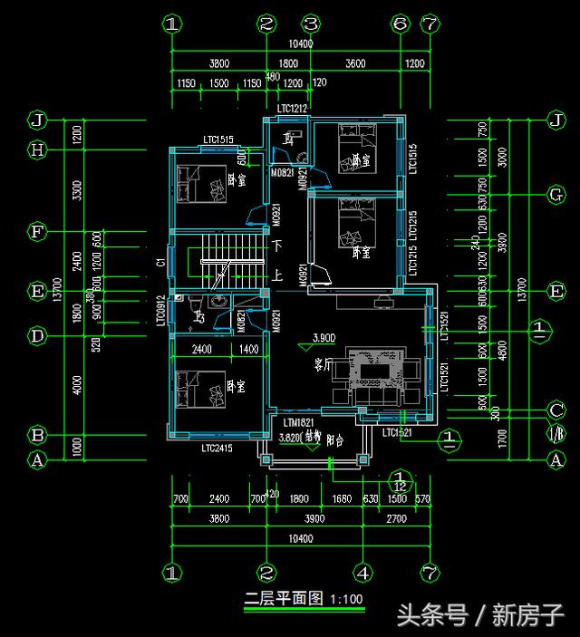 90%人會(huì)喜歡、10.40×13.7米帶閣樓、帶車(chē)庫(kù)自建別墅