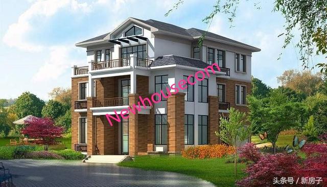 90%人會(huì)喜歡、10.40×13.7米帶閣樓、帶車(chē)庫(kù)自建別墅