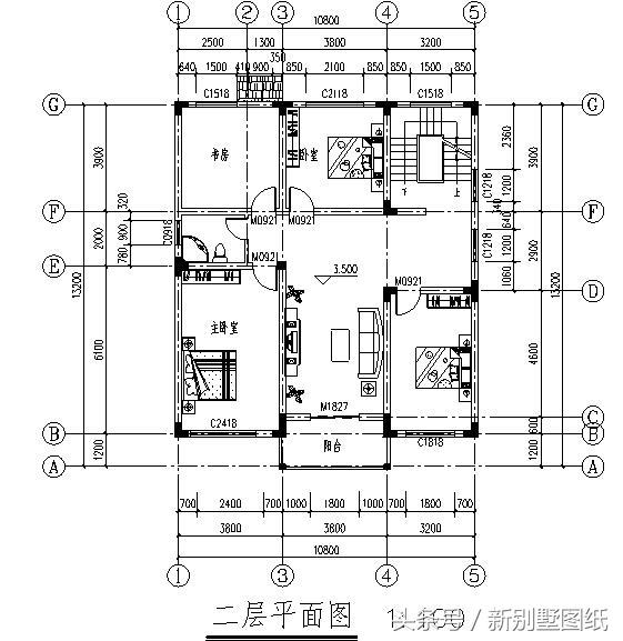 10x13最新農村三層小別墅，斜坡頂，客廳帶大陽臺！