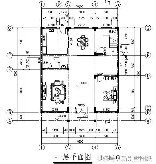 10x13最新農村三層小別墅，斜坡頂，客廳帶大陽臺！