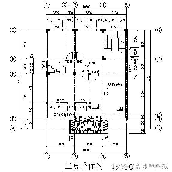 10x13最新農村三層小別墅，斜坡頂，客廳帶大陽臺！