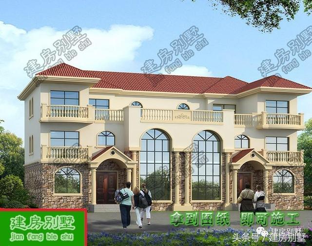 兩套兄弟雙拼農村別墅圖紙，一個家族的興盛象征