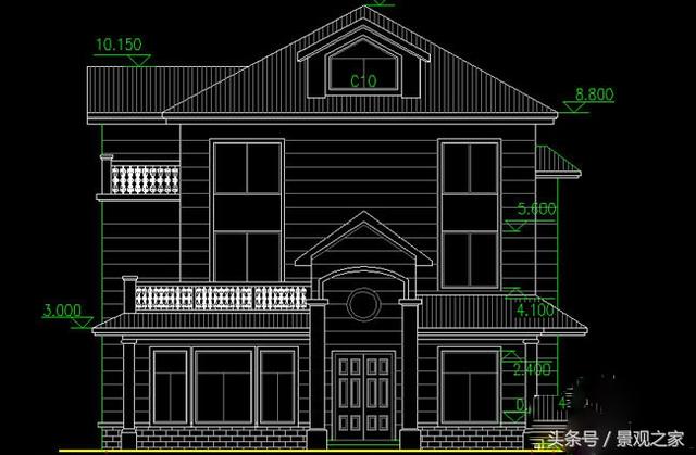 三層自建房設計圖紙含效果圖，新農(nóng)村別墅樣式！