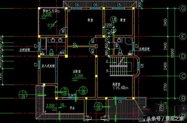 三層自建房設計圖紙含效果圖，新農(nóng)村別墅樣式！