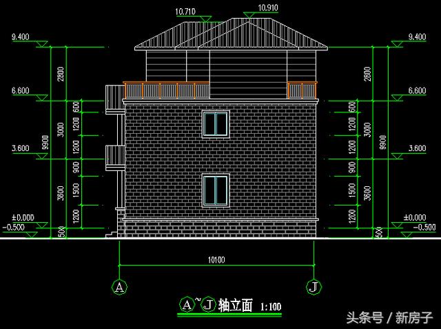 11.50×10.10米二層半小別墅