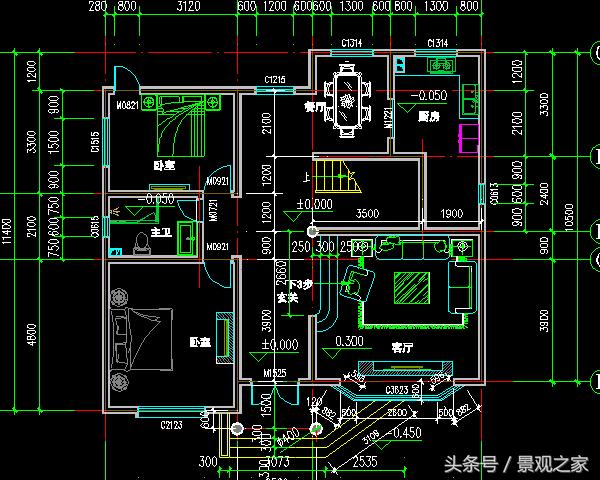 兩套漂亮實用的二層農村小別墅效果圖（含設計圖紙）